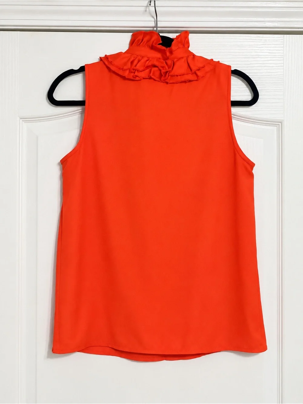 kate spade 100% Silk Sleeveless Ruffle Neck Blouse